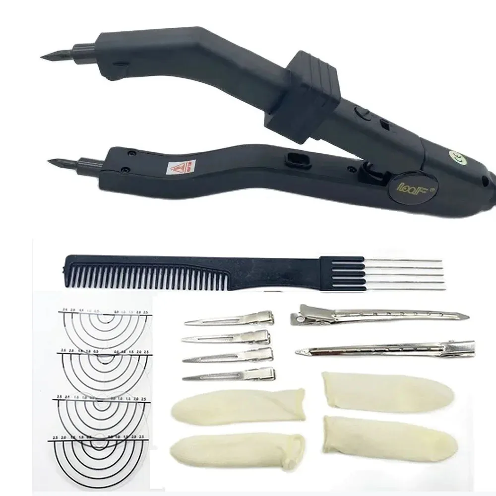 Sharp tip Quality Heat Hair Connector hair extension tool Keratin Bonding Heat Iron Hair Extension Mini Heating Tip Adjustable Tools