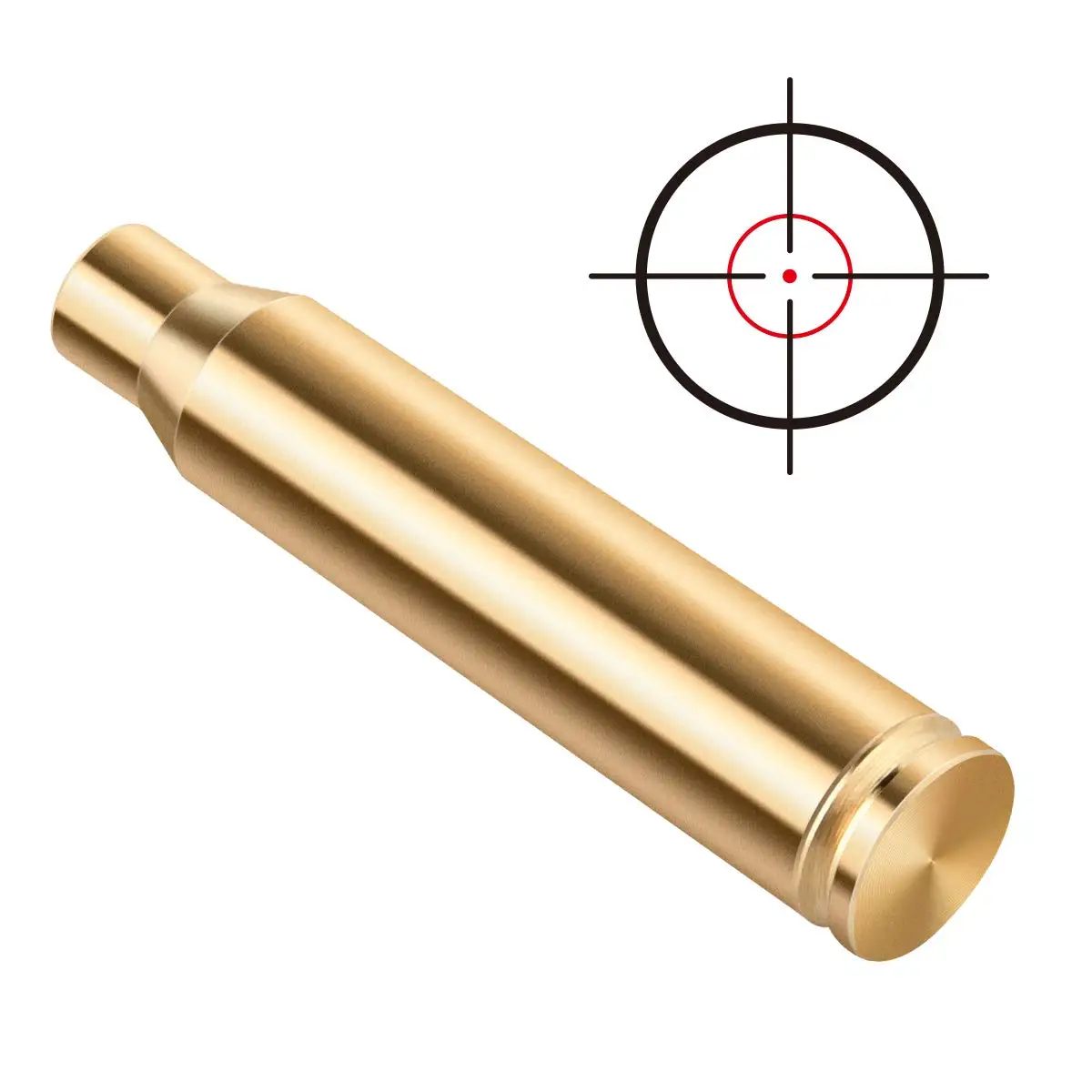 223 5.56mm Red Dot Laser Boresighter with Batteries Hunting Range 15 to 100 Yards