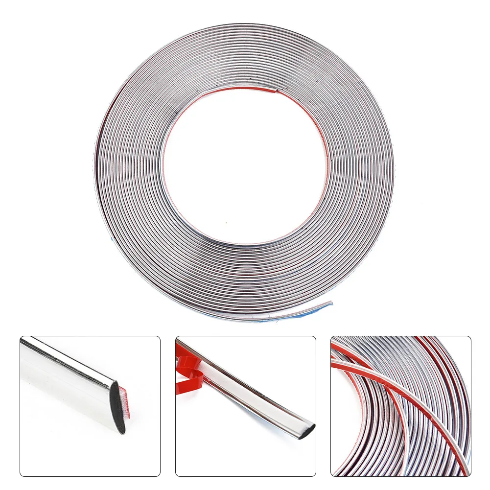 

Tools Trim Strip Trim Chromate Treatment Chrome Moulding Decoration Exterior Flexible Silver Vans Auto Chromate treatment Hot