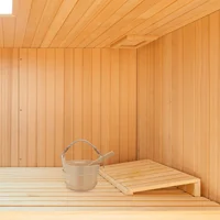 Sauna Bucket Wooden Ladle Wood Water Bath Spa Set Foot Scoop Bathing Tub Pail Spoon Shower Handmade Spoons Accessories Kit 2