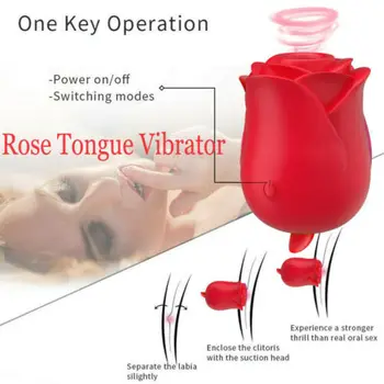 Female Masturbation Sex Toys for Women Rose Sucking Vibrator 10 Speed Vibrating Clit Sucker Nipple Blowjob Clitoris Stimulation 2