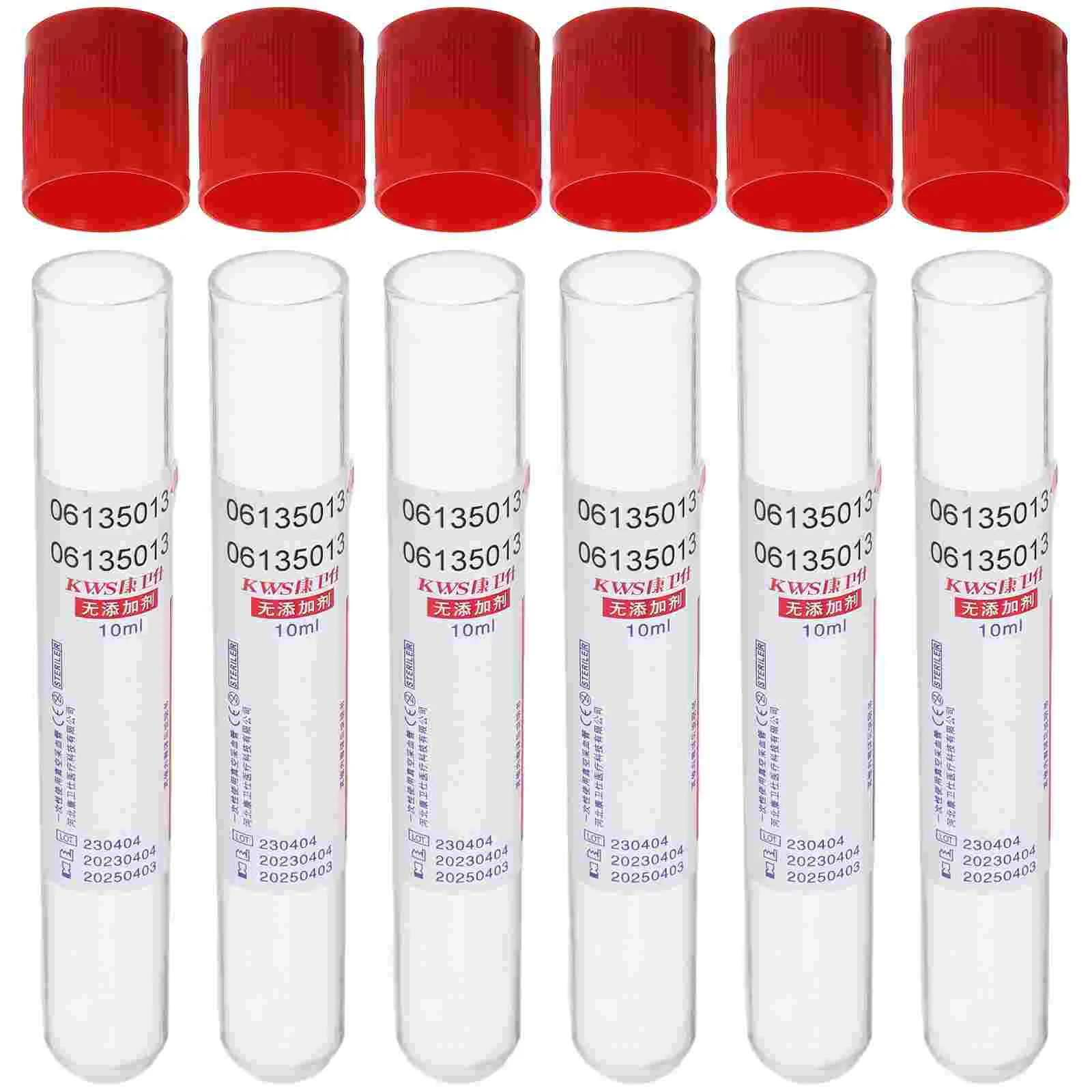 Tube de collecte de sang de poulet, équipement de laboratoire, tubes de pression négative en verre, collecteur sous vide, tête de colle