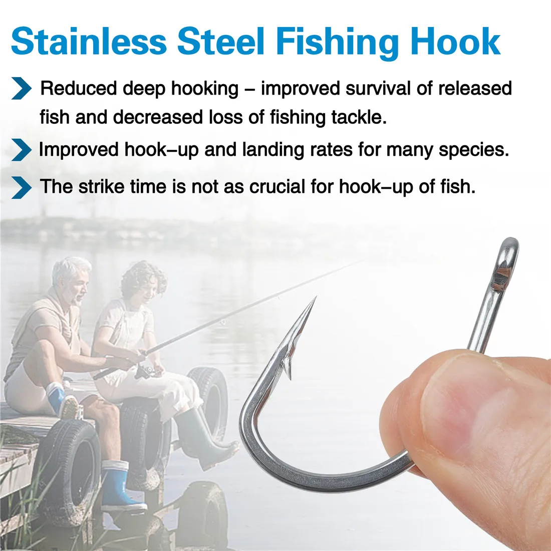 deep sea fishing hooks with pole Smarkey Gaff Spear Hook Stick Stainless Gig Welcome to the SandShark Anchor store a stainless steel adjustable long