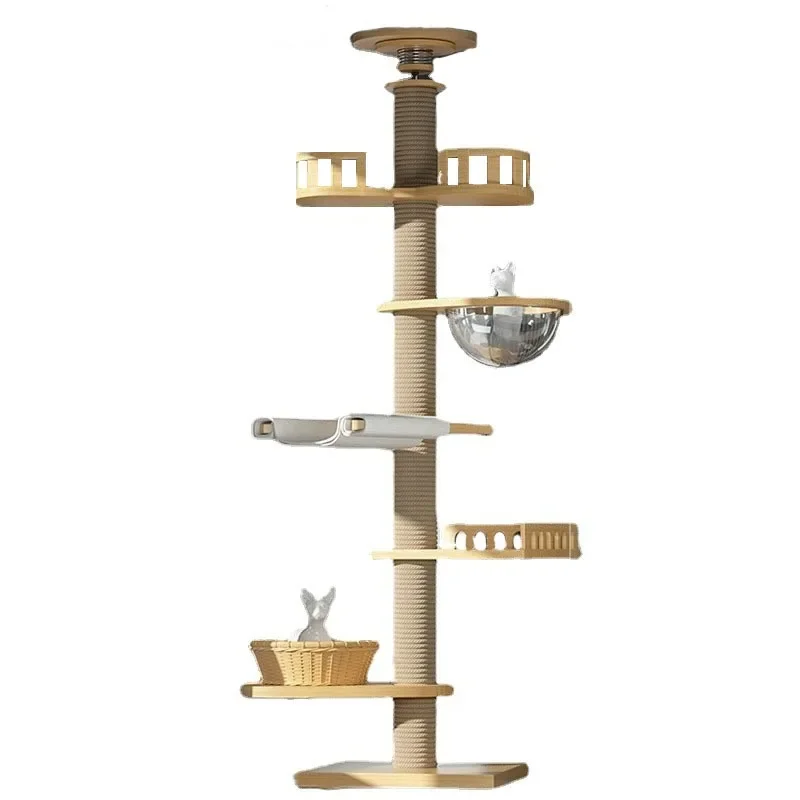 

Big Cat Tree House for Cats, Activity Center, Interactive Cat Toys, Climbing Frame, Tree Tower, Hammock, Cats Gift