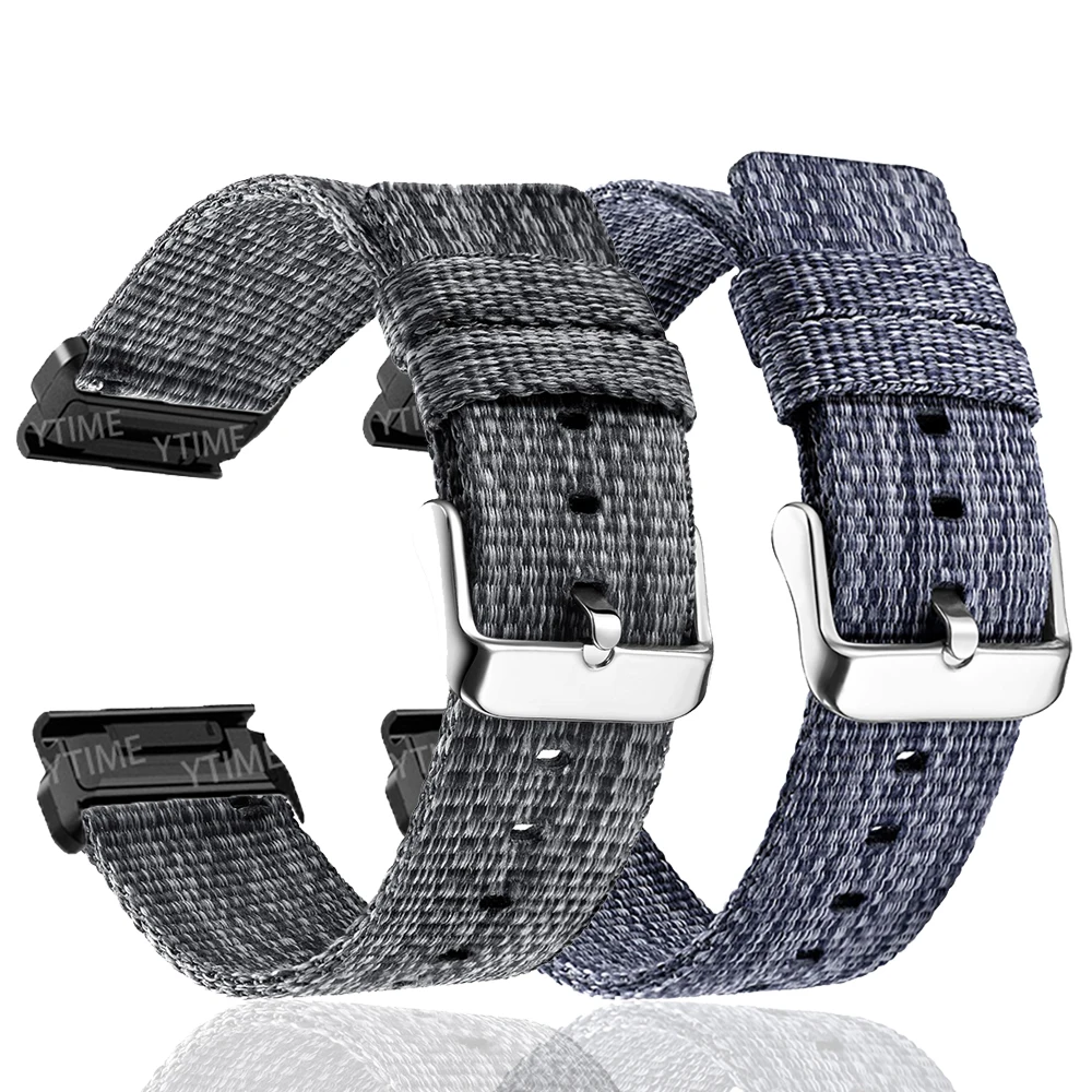 Cinturino In Nylon Da 26Mm Per Fenix 6X/Fenix 5X / Fenix 7X Cinturino Rapido E Facile Da Montare Per Cinturini Garmin Fenix 6X Pro/Sapphire