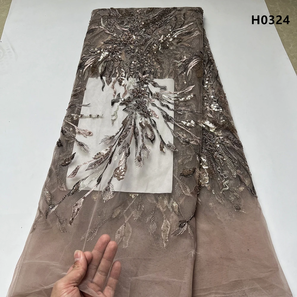 

Most Popular French Organza Lace Fabric High Quality African Jacquard Lace Nigeria Lace Fabric For Women Party Dress