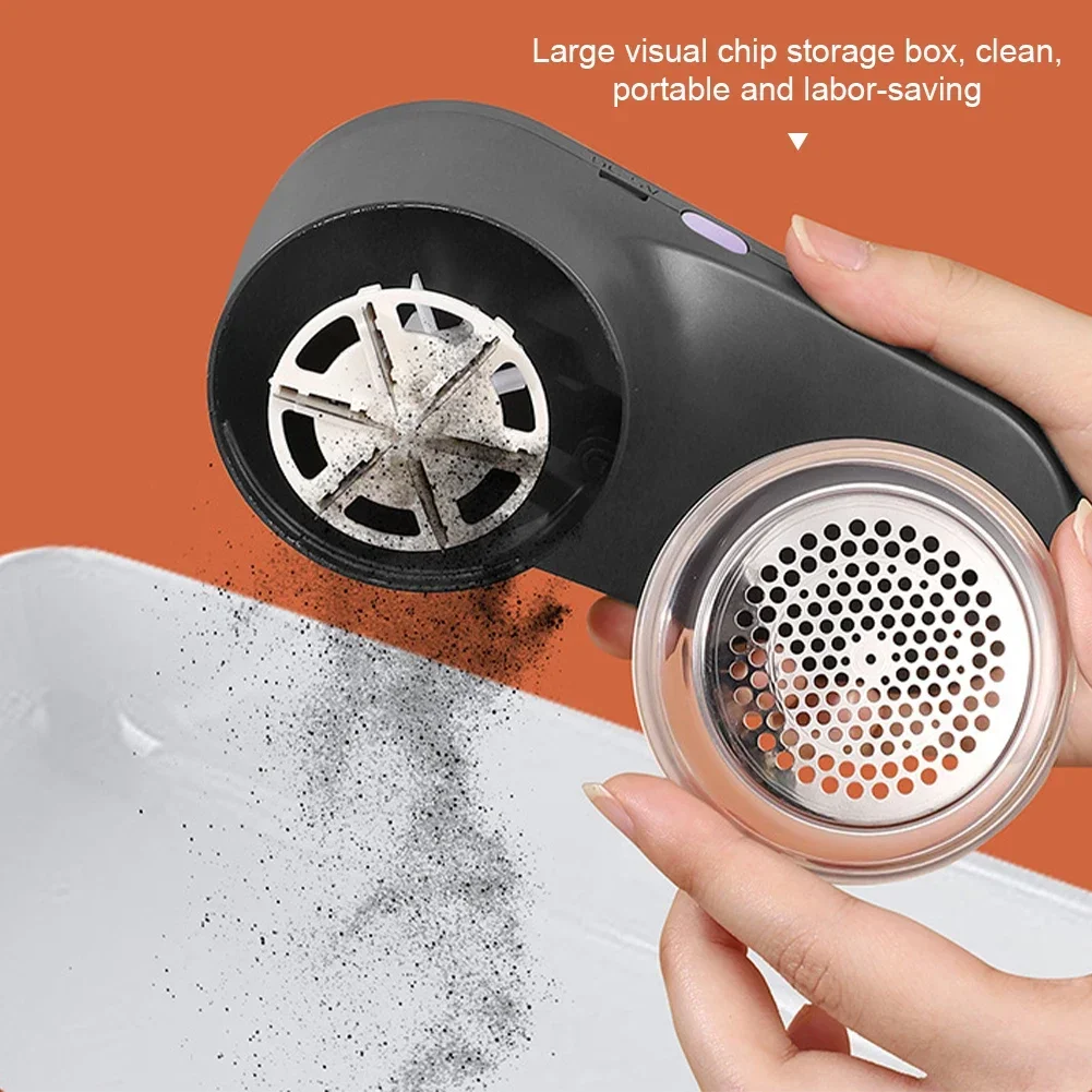 Electric Lint Remover Electric Hairball Sweater Trimmer Type-C USB charging Convenient Smart LED Pellet Cutter Fast Household 6