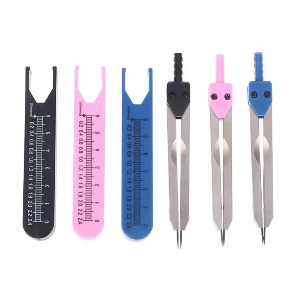 

Plastic ECG Calipers 0‑2.4in Ruler Drafting Divider Measuring Tool Durable EKG Calipers Ruler for Nursing