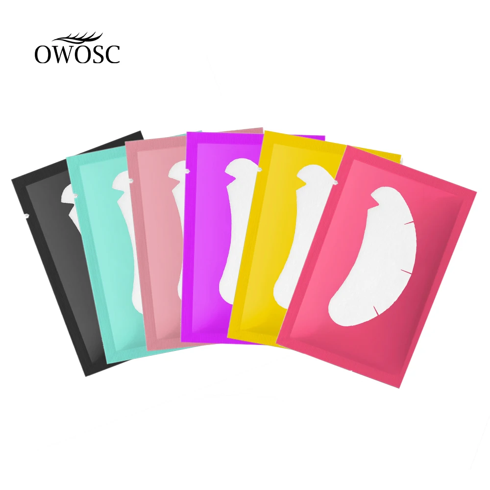 20/50PCS Wholesale Hydrogel Gel Eye Patches for Eyelash Extension V shaped Eyepads Eyelash patch Lash Extension Mask Eyepad Make