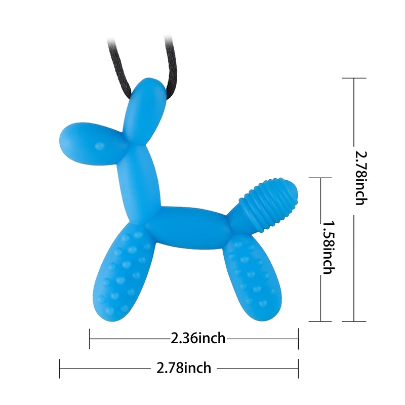 Baby Teethers Doggy Shape Teething Pendant Food Grade Puppy Dog Sensory Toy for Toddler Kids Chew teething toys silicone teething toys baby teething toys silicone teether