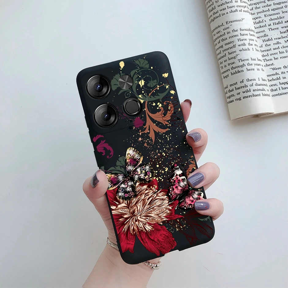 Tecno POP Silicone Daisy Shockproof Phone Cover