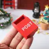 Doll Accessories Courtyard Decor Figurines Miniatures Mini Mailbox Christmas Decoration Wooden Door Simulation Ladder 2