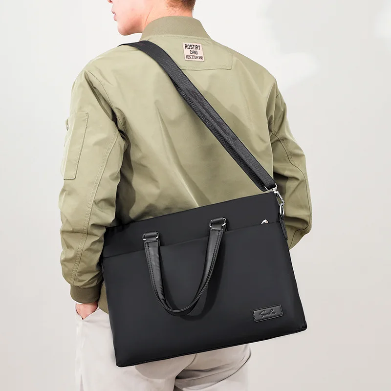 StylishLaptopBagSolidColorWaterproofCrossbodyLaptopBagfor