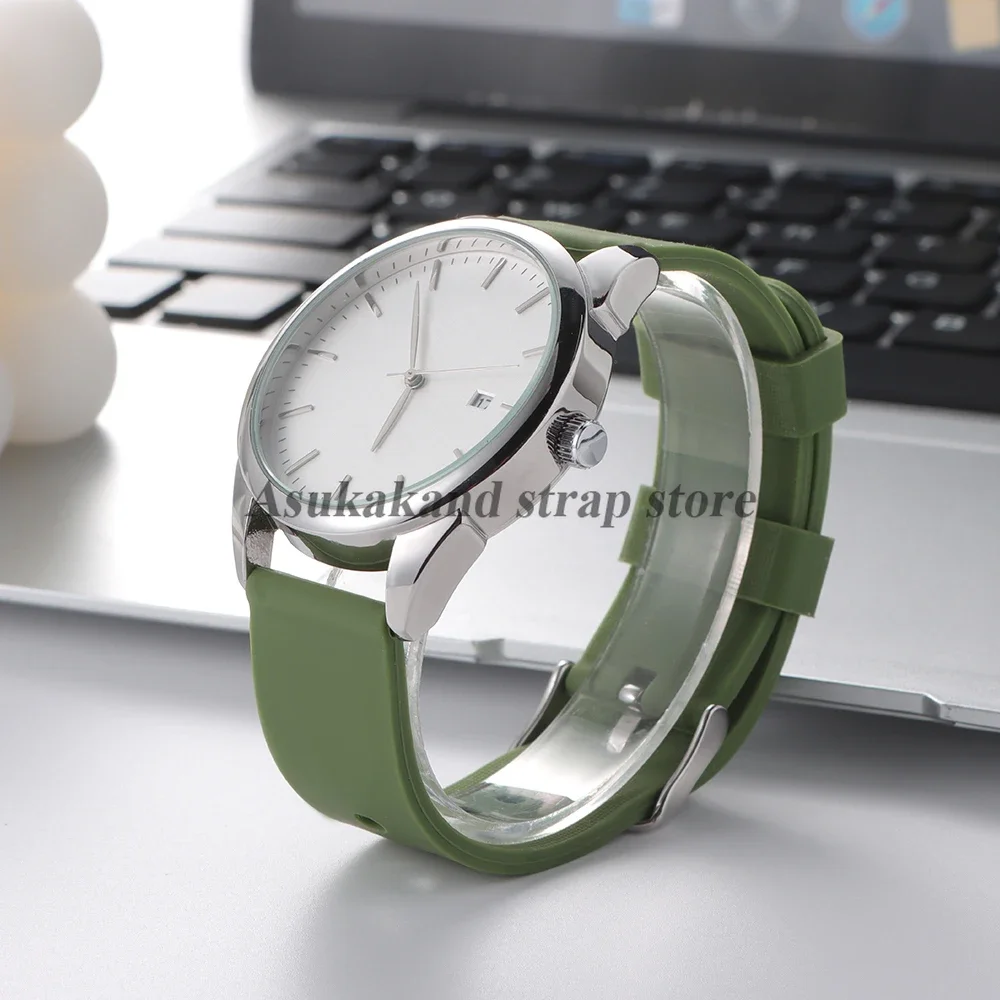 Versatile Quick-Release Silicone Sport Watch Strap - Multiple Sizes