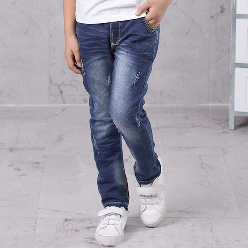 Boys Jeans Jeans Ki Design Unique Style Baggy Fit Denim Pant Dark Blue