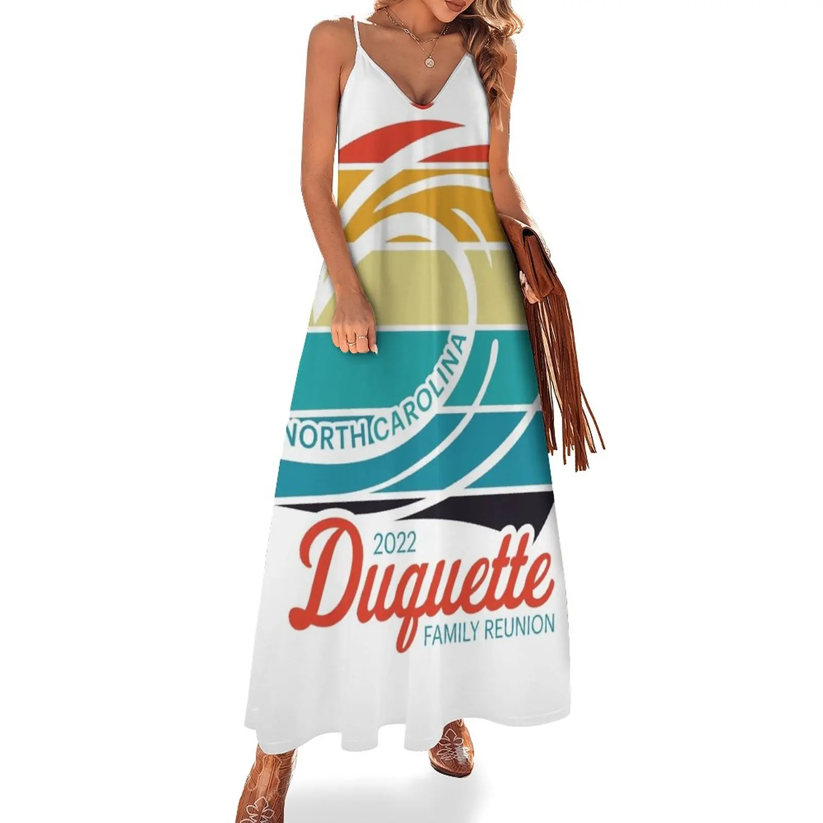 

Duquette Reunion 22 - COLOR Sleeveless Dress Woman's evening dress women long dresses Summer skirt