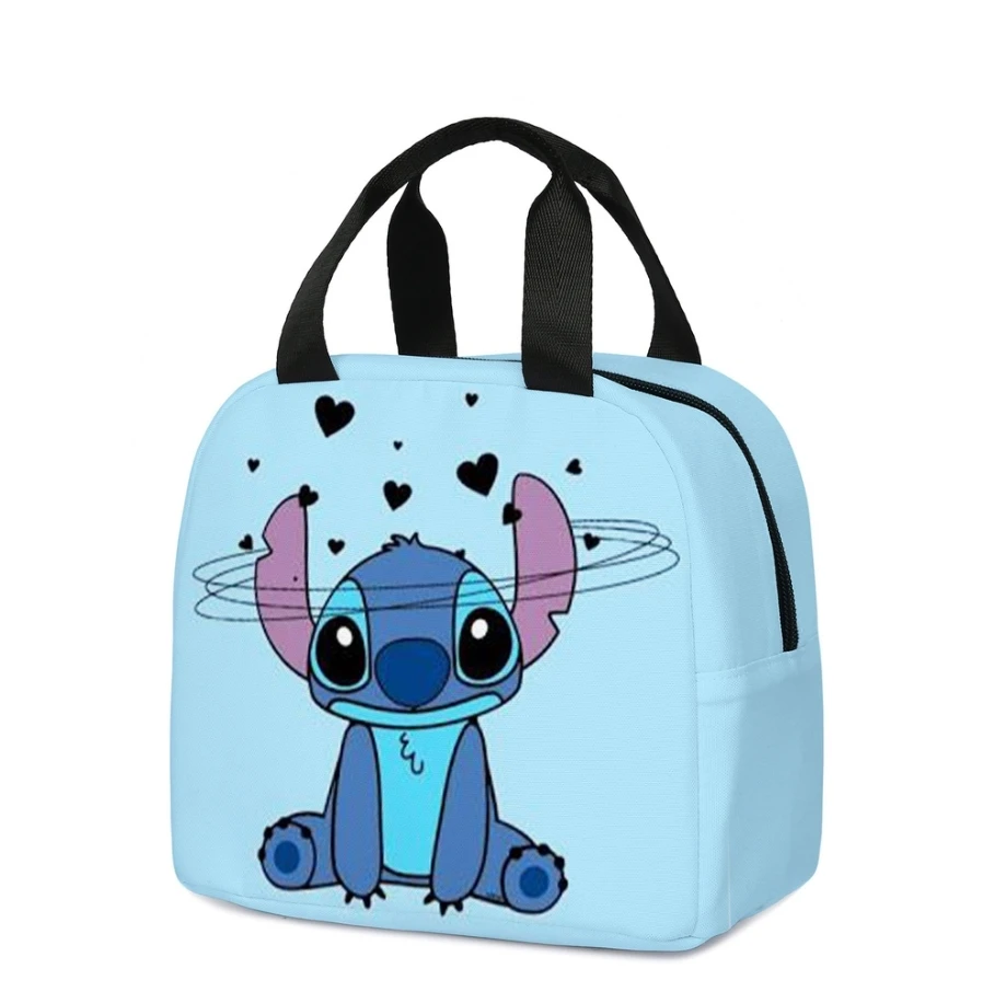 MINISO Stitch Children's Lunch Bag Primary School Lunch Box Bag Children's Best Gift Cartoon Mochila Best Gift for Children