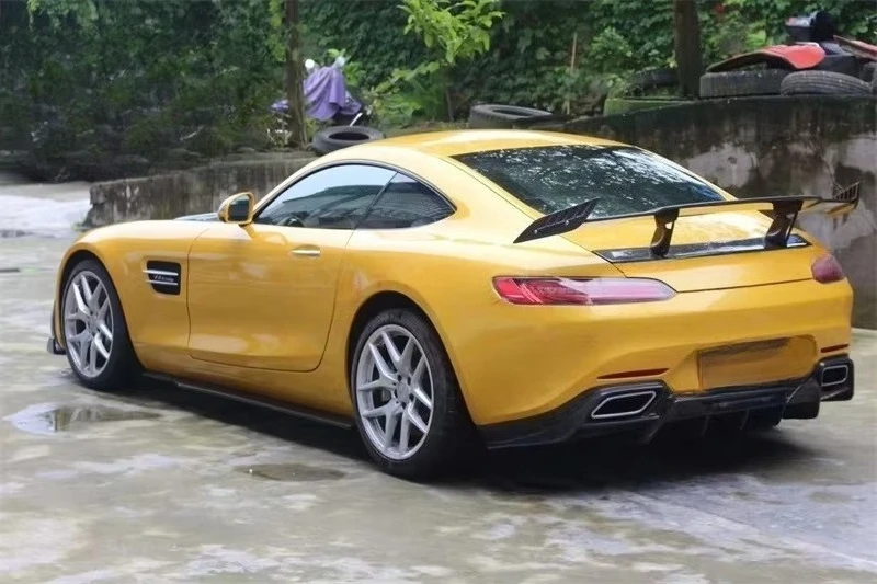 카본 파이버 R 스타일 바디 키트 (GT GTS 2015-2019용) 프론트 립, 리어 디퓨저, 스포일러, 사이드 스커트