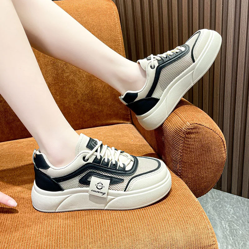 Women's Shoes New Summer Fashion Trend Women's Sneaker Casual Sports Shoes Flat Breathable Soft Comfortable Non-slip Mesh Shoes