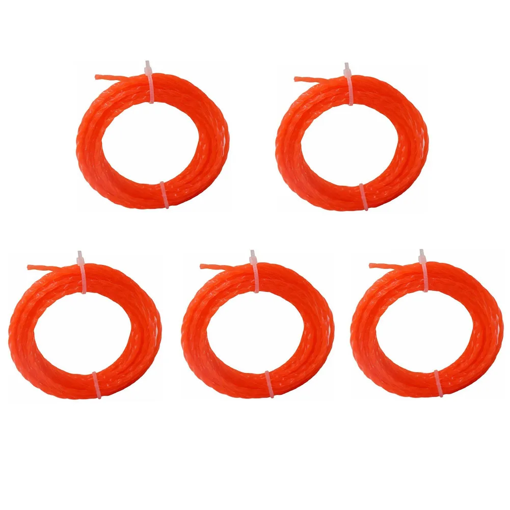 

Accessories Trimmer Parts For EGO Garden Tools Nylon Trimmer Line Twisted Line 0.095-inch 15ft Per Roll Brand New
