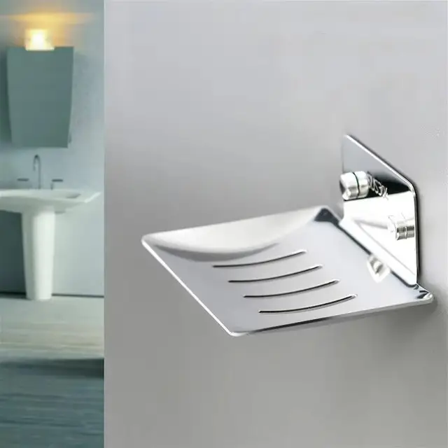 Soap Dish Tray Soap Holder Dish for Holding Soaps Wall-mounted Drain Soap Household Bathroom Portable Soaps Dishes 3