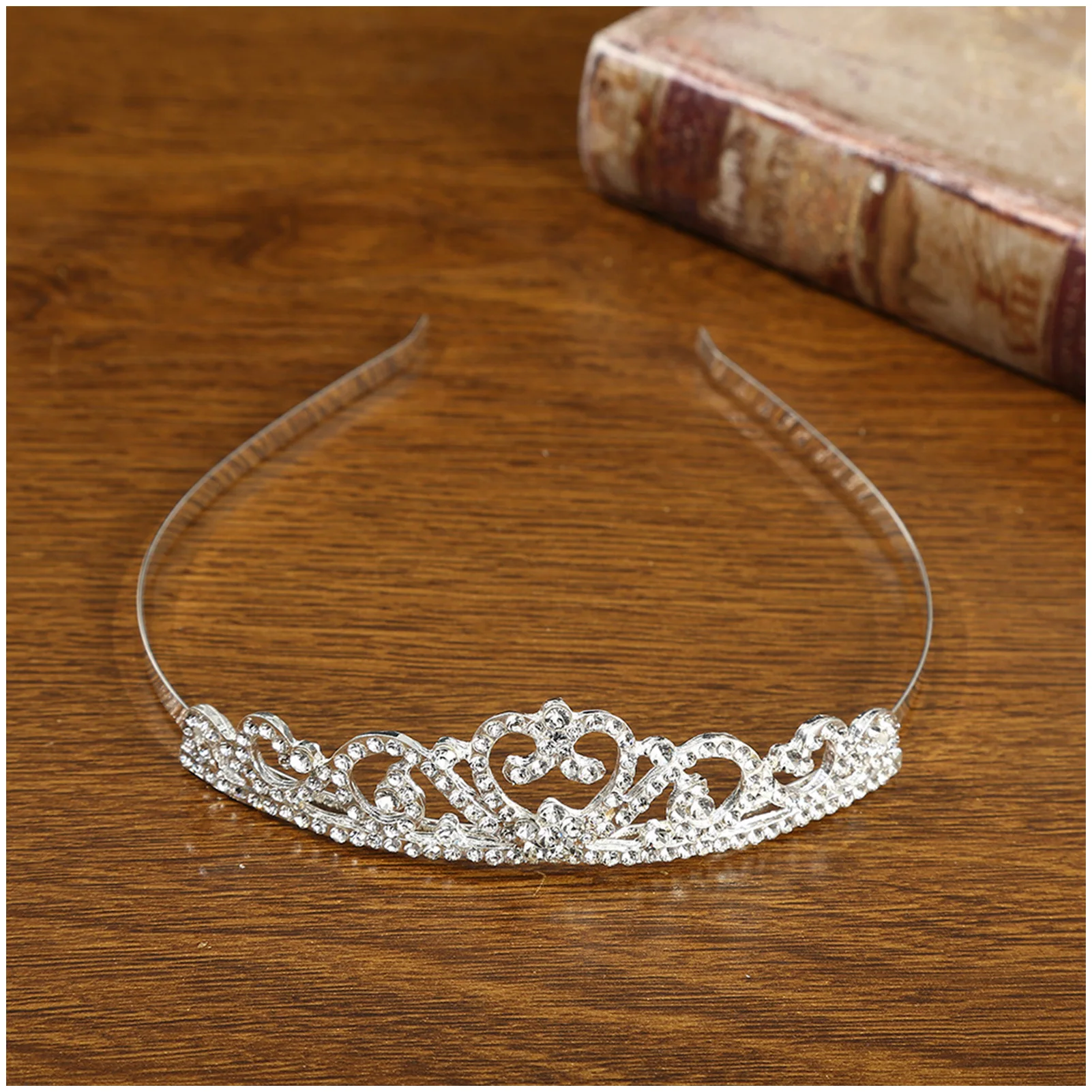 

Children Crowns Party Prop Gorgeous Jewelries with Luxurious Rhinestones for Birthday Party Kids Decorations NOV99