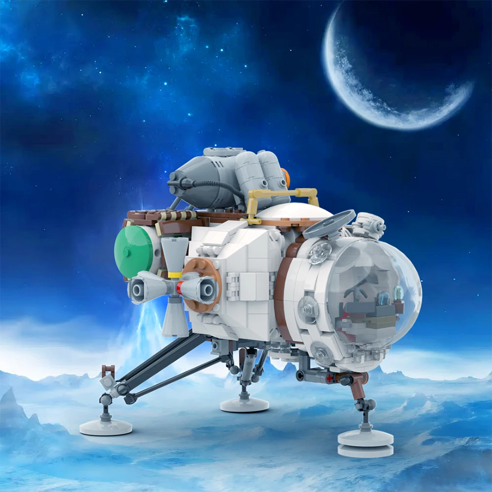 

MOC игра Outers-Wilds строительный корабль Hearthian Blcok Набор DIY Wilds Mach Spaceships Spacecraft кирпичная модель игрушка подарок ребенку на день рождения