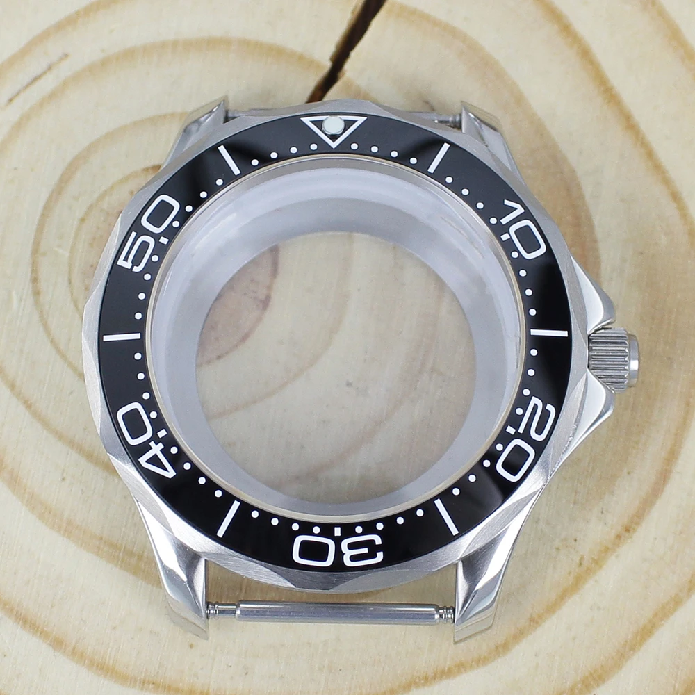 41 mm silbernes Uhrengehäuse, Edelstahlgehäuse, Saphirglas, 10 ATM, für Seamaster 300 NH34 NH35 NH36NH38 Uhrwerk, Uhrenzubehör – Detail 18