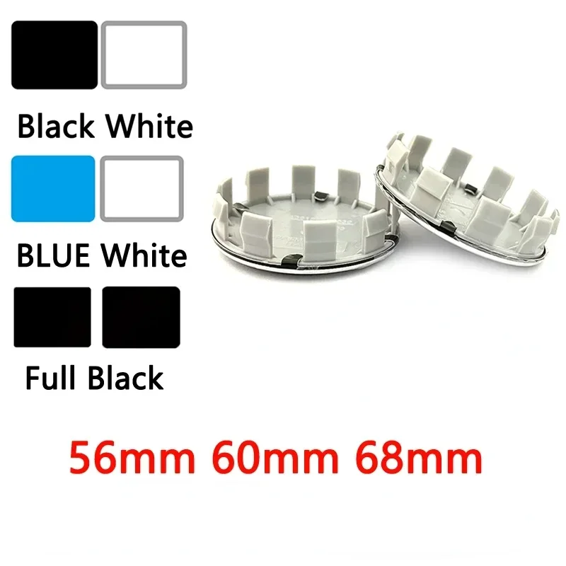 

2024 up-to-date 4pcs 56mm 60mm 68mm For Car Wheel Hub Center Caps Rim Cover Emblem Badge Logo Accessories