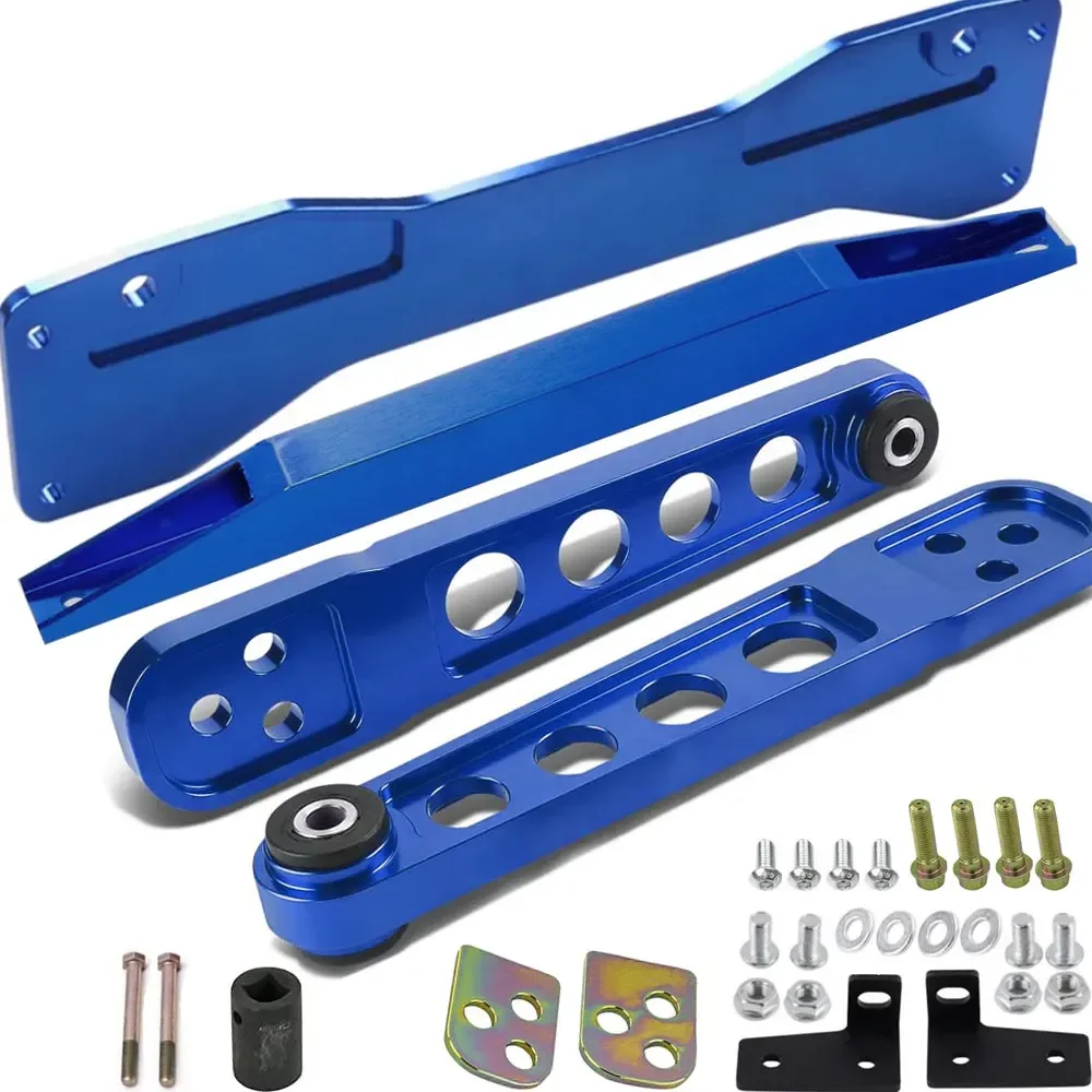 AOXOMS Rear Lower Control Arm Kit With Subframe Brace For 96-00 Honda Civic EK - Adjustable