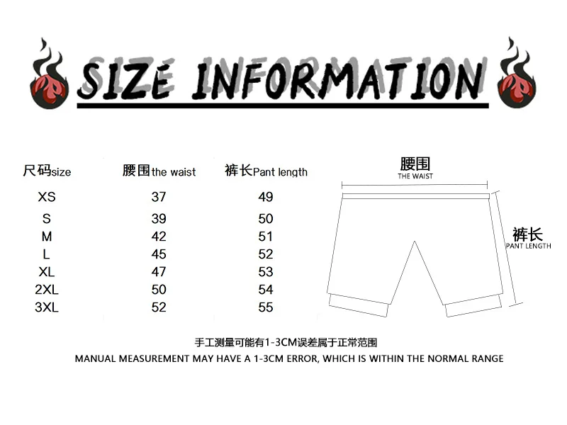 Running Shorts Men Gym Sports Shorts 2 In 1 Quick Dry Workout Training Gym Fitness Jogging Short Pants Summer Men Shorts