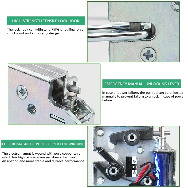 Electric Lock DC 5V/12V/24V Mini Solenoid Electromagnetic Control Cabinet Drawer Lock electronic lock