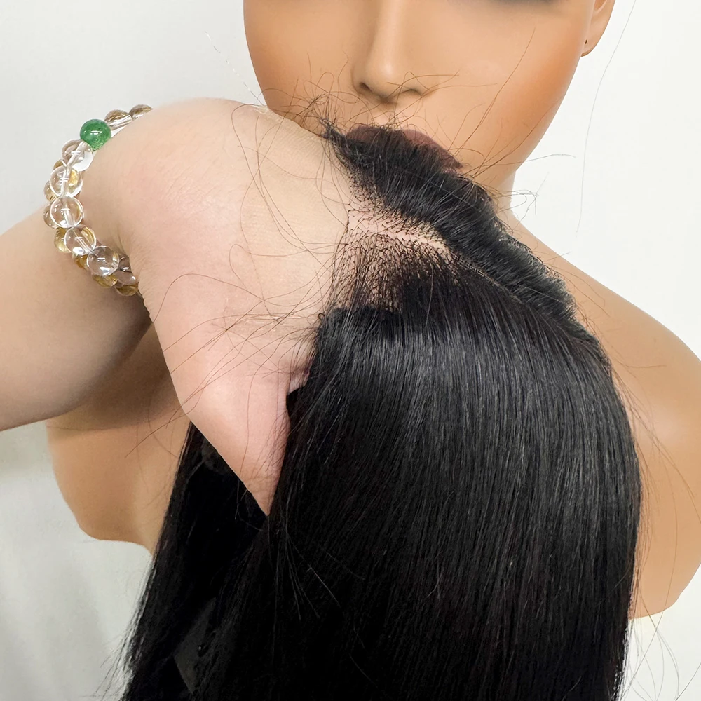 Real HD Lace 5x5 Bob Wigs 2x6 Lace Closure Wig Bone Straight 300% Density Super Double Drawn Human Hair Wig  for Black Women