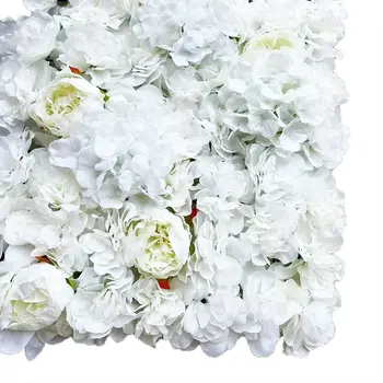 6PCS Flower Panels Artificial Flower Wall, Romantic Floral Backdrop for Wedding Home Garden Party Decor 6
