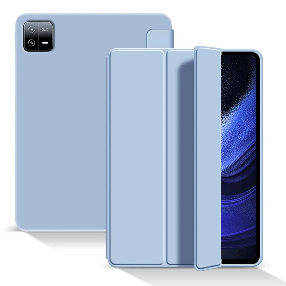 Trifold Stand Smart Cover with Soft TPU Back and Auto Wake/Sleep Function