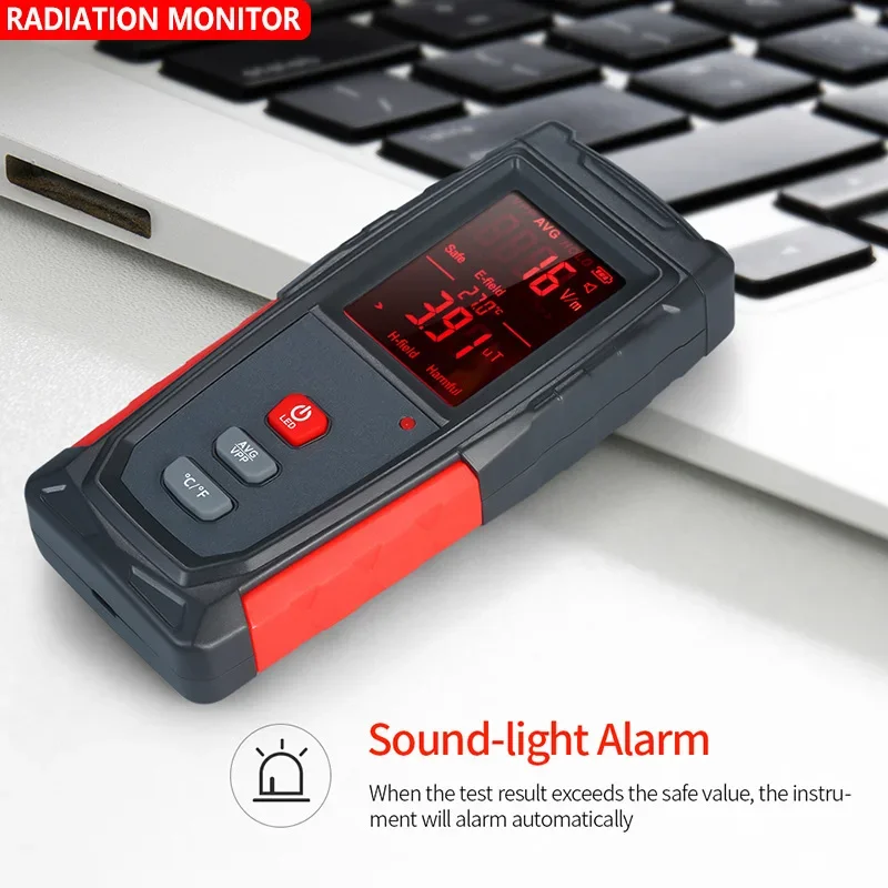 Electromagnetic Radiation Detector WT3121 Electromagnetic Radiation Tester Anti-Radiation Monitor For Household Appliances