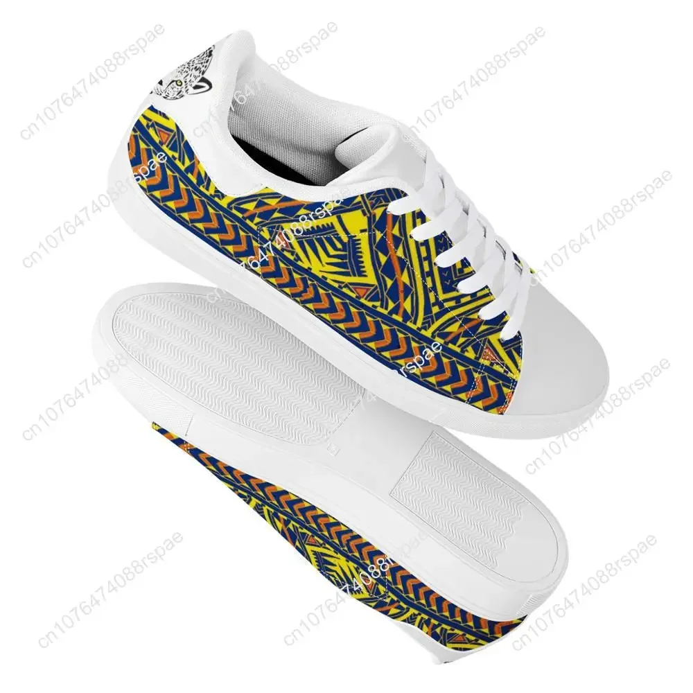 Good Quality Polynesian Samoa Tribal Sia Flat Sneaker Printed Custom 1 MOQ Fashion Walking Sport Shoes Light Women Running Shoes
