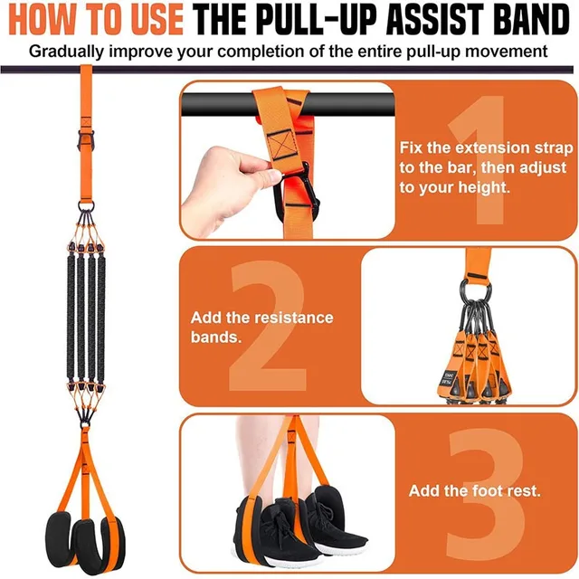 Pull Up Assistance Bands Set Resistance Strap for Pull-ups Assist for Men Women Hanging Training Chin-up Workout Body Stretching