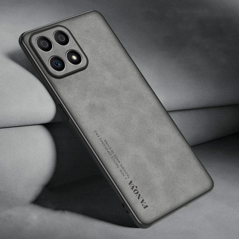 Luxurious Shockproof Matte Leather Phone Case with Soft Back Cover and Skin Feel Finish