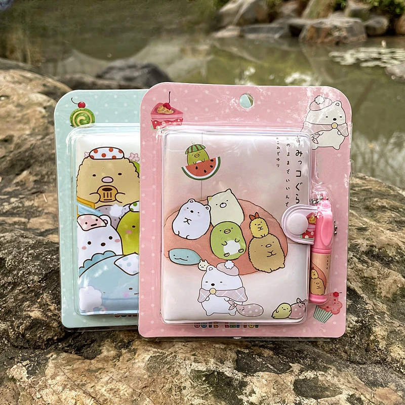 Novelty Kawaii Avoacdo Mini Notebook with Pens Portable Travellers Journals Planner Pocket Agenda Student Gift Stationery