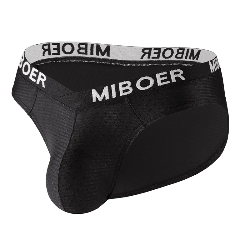 Men's Breathable Mesh Briefs with U-Pouch and High Elastic Waistband - 5 Color Options, Tag-Free Comfort