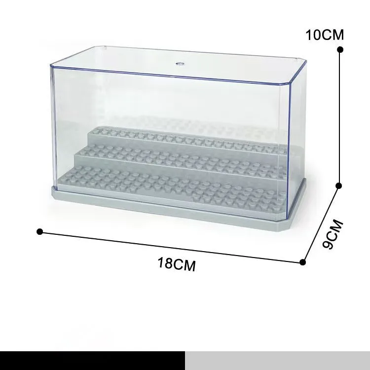Premium Transparent Display Case with Detachable Steps – Dustproof Storage for Collectibles & Accessories
