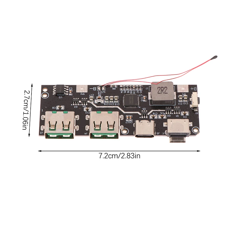 Power Bank QC4.0+PD3.0 LED Dual USB 22.5W Micro/Type-C USB Mobile Power Bank 18650 Charging Module Temperature / Circuit Protection