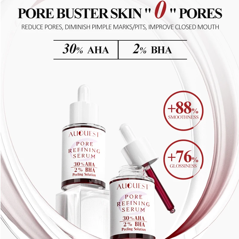 Collagen Pore Shrinking Serum Hyaluronic Acid for Face Whitening Pigment Spots Remover Moisturize Facial Serum Skin Care AUQUEST 2