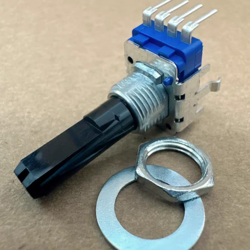 1pcs，Single loop rotary potentiometer，ALPS RK11 103B 4Pin，The shaft length is 22.5 mm，DJ mixer volume knob