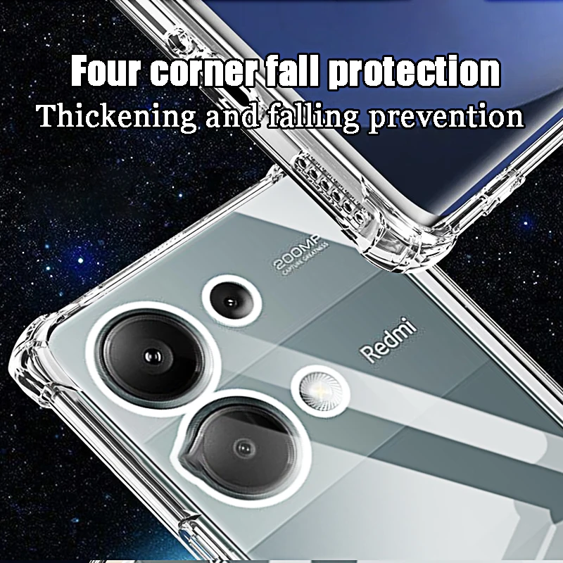 Shockproof Clear Silicone Soft TPU Phone Case Cover