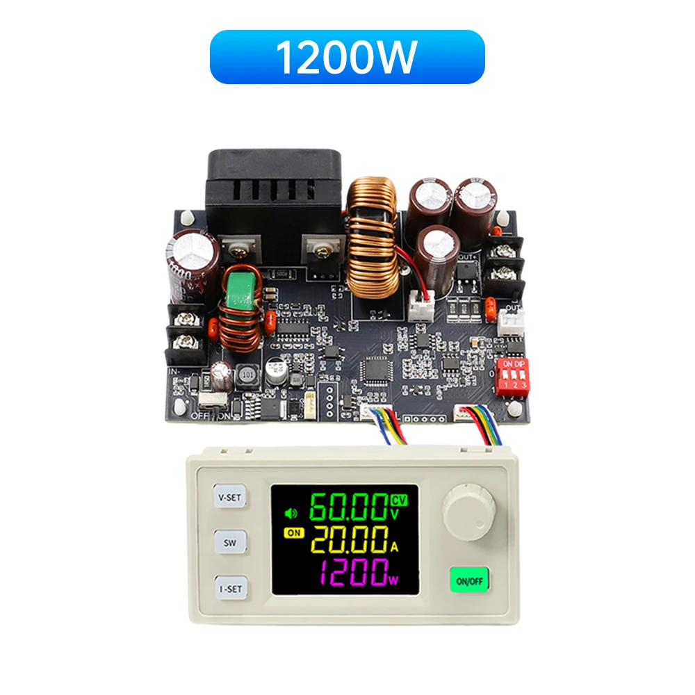 XY6020LV 60V 20A 1200W Buck Converter CC CV Step Down Module LCD