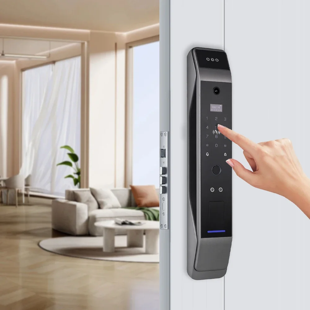 HJD Smart Door Lock with camera smart fingerprint Digital Password Electronic Automatic Wifi Locks door lock