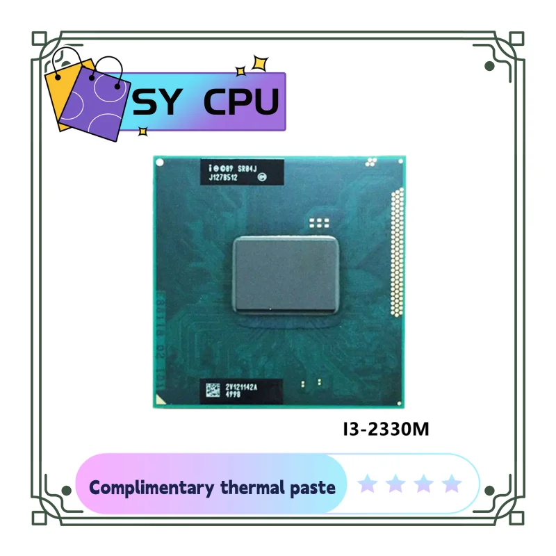 

free shipping Laptop CPU i3-2330M ( 3M Cache, 2.2Ghz, i3 2330M , SR04J ) PGA988 ,TDP 35W, Compatible HM65 HM67 QM67