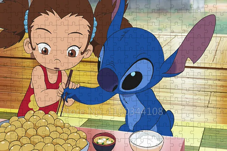 Lilo & Stitch Jigsaw Puzzle 300 Pieces [D300-058], Toy Hobby